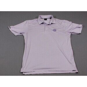 Dunning Golf Polo Purple Striped Presidents Cup 2026 Medinah Country Club M